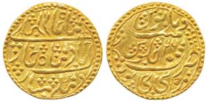 Manak Pal (AH 1186-1219, 1772-1804 AD), Nazarana Gold Mohur, 10.73g, AH 1199/26, struck at