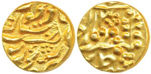 Madan Pal (AH 1270-1286; 1854-1869 AD), Gold Mohur, 10.82g, in the name of Queen Victoria,