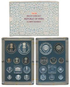 1979 Proof Set, Happy Child Nation’s Pride, set of 10, 1 Paisa to Rupees 50. In immaculate
