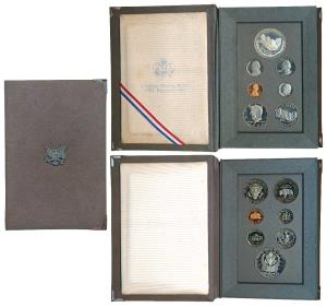 United States of America, 1991 Prestige set, Proof Set of 7, Mount Rushmore Silver Dollar,