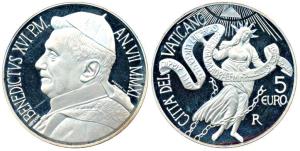 Vatican, Silver 5 Euro, 18g, 2011.Proof, Mint State.