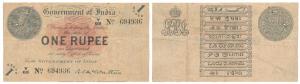 George V, Rupee 1, 1st issue, 1917, signed A. C. McWatters (J&R 3.1.2A). Very Fine, Scarce