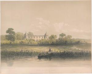 Lithograph Budshur Bagh” AD1858, 27.8 x 22.3 cm.