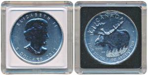 Canada, Elizabeth II, Silver 5 Dollars, 31.1g, Moose left, 2012. Proof, in plastic case of