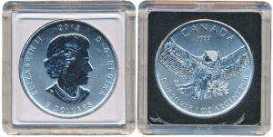 Canada, Elizabeth II, Silver 5 Dollars, 31.1g, Birds of Prey series: Great Horned Owl, 201