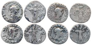 Indo-Greeks, Menander I (c. 160-145 BC), Silver Drachm (4), 2.34g, 2.30g, 2.16g & 2.22g, o
