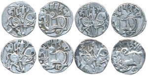 Hindu Shahis of Kabul and Ohinda, Samantadeva, Silver Drachma (4), obv. recumbent bull fac