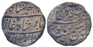 Muhammad Shah (AH 1131-1161; 1719-1748 AD), Silver Rupee, 11.37g, Mustaqir-al-Khilafat Akb