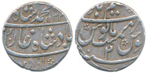 Muhammad Shah, Silver Rupee, 11.52g, Azimabad (Patna) Mint, AH 1132/2, (KM 436.12). Very F