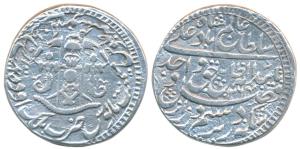 Wajid Ali Shah (AH 1263-1272; 1847-1856 AD), Silver Rupee, 11.02g, Mulk Awadh Bait us-Sult