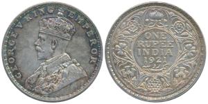 George V, Silver Rupee, 1921, Bombay Mint, (Prid 227). About Extremely Fine.