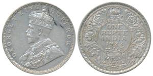 George V, Silver Rupee, 1922, Bombay Mint, (Prid 228). Nice mint luster, slight edge knick