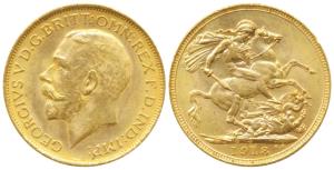 Australia, George V, Gold Sovereign, 8g, 1918, ‘S’ mint mark for Sydney Mint (KM 525A). Ex