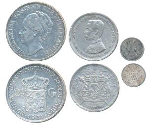 Thailand, Rama V, Silver Baht, 15.02g, rev. national arms flanked by flags (KM 34a); Nethe