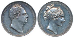 William IV Coronation, Silver Medal, 18.05g, 1831, obv. bare head of William IV, rev. diad