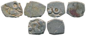 Archaic Punch Marked Coinage, attributed to Panchala Janapada (c. 400 BC), Silver Mashakas