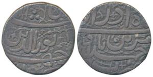 Jahangir, Silver Rupee, 11.06g, Ahmedabad Mint, ‘Muzaiyan’ couplet, Month Azar (KM 149.2).