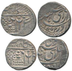 Ganga Singh (VS 1944-1999; 1887-1942 AD), Silver Rupee (2), with the name of Victoria, 185