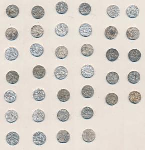 Muhammadabad Banaras Mint, Silver Rupee (2), in the name of Shah Alam II, fish, flag and s