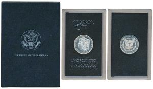 United States of America, The Carson City Silver Morgan Dollar, 26.73g, 1884, (KM 110). Un