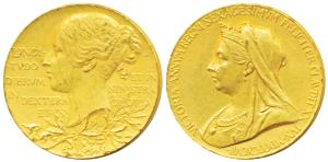 Victoria’s Diamond Jubilee Medal, Gold Medal, 12.77g, 1837-1897, obv. mature bust of the Q