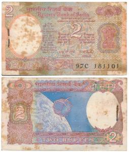 Rupees 2 bundle, signed I. G. Patel, characterised as a birthday note bundle(J&R 6. 2.10.3