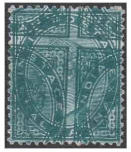 1882 QV ½a green, variety double impression, SG 85a, mint, cat £1700-Sismondo certificate 