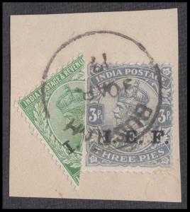 India used in Iraq KGV IEF ½a BISECT with 3p IEF used BUSRAH Iraq