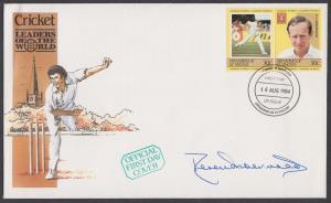 1984 Cricket Leaders of the World, FDC with autograph of Derek Underwood