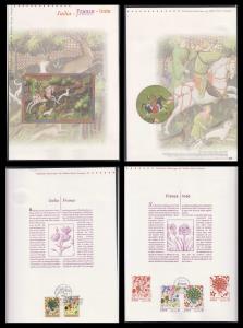 2003 India - France Joint issue, French folder with both issues first day cancelled, with 