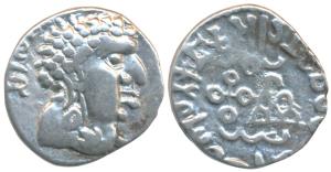 Satavahanas, Vasisthiputra Sri Satakarni (118-147 AD), Silver Drachma, 1.74g, obv. bust of