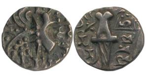 Karkotakas of Kashmir, Vinayaditya (8th century AD), Base Gold Dinara, 7.8g, obv. seated g