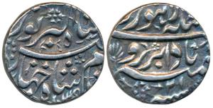 Jahangir, Silver Rupee, 11.37g, Lahore Mint, Bada Bar couplet, AH 1035/21, mint name at to