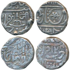 Jankoji Rao, Silver Rupee, Isagarh Mint, in the name of Shah Alam II, Ah 1243/23, bow and 