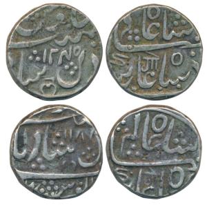 Hyderabad Feudatories, Narayanpett, Silver Rupee (2), Dilshadabad Mint, in the name of Sha