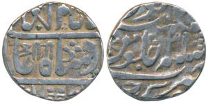 Mughal Issue, Silver Rupee, 11.16g, Sawai Jaipur Mint, in the name of Shah Alam II, RY 32,