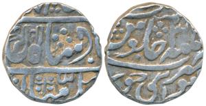 Mughal Issue, Silver Rupee, 11.16g, Sawai Jaipur Mint, in the name of Shah Alam II, RY 36,
