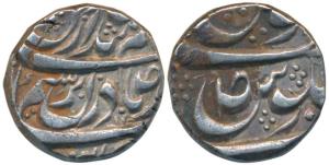 Bhai Lal Singh (1781-1819 AD), Silver Rupee, 11.17g, in the name of Ahmed Shah Durrani (KM