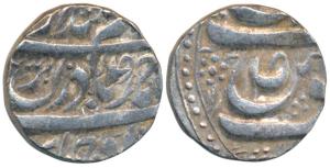 Bhai Lal Singh, Silver Rupee, 11.18g, in the name of Ahmed Shah Durrani (KM 10). Very Fine