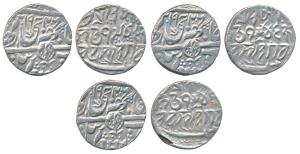 Pertab Singh (VS 1942-1979; 1885-1925 AD), Silver Rupee (3), Srinagar Mint, JHS (nearly of