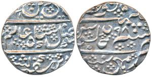 Krishna Raja Wodeyar, Silver Rupee, Mysore Mint, 11.34g, in the name of Shah Alam II, RY 9