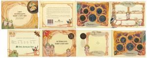 Australia, Elizabeth II, Uncirculated set of 7, 2 Dollars to 5 Cents along with a baby med