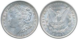 United States of America, Silver Morgan Dollar, 26.64g, 1921 (KM 110). Extremely Fine.