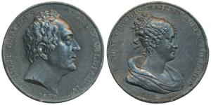 William IV Coronation, White metal Medal, 1830, obv. bare head of William IV, rev. diademe
