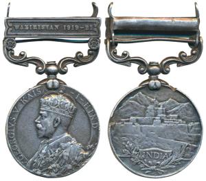 India General Service Medal, George V, Silver, Waziristan 1921-24, awarded to 5647 Sapper 