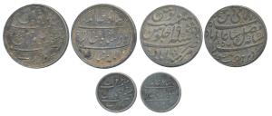 Surat Mint, Silver Rupee and ¼, AH 1215/46; Murshidabad mint, Silver Rupee, in the name of