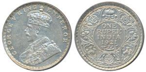 George V, Silver Rupee, 1921, Bombay Mint (Prid 227).Uncirculated.