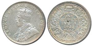George V, Silver Rupee, 1922, Bombay Mint (Prid 228). Nice toning, Mint State