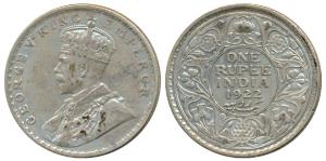 George V, Silver Rupee, 1922, Bombay Mint (Prid 228). Very Fine+.