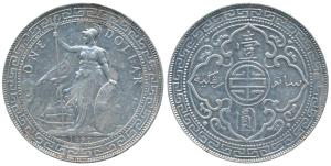 Great Britain, Silver Trade Dollar, 1897 (KM T5).Very Fine+.